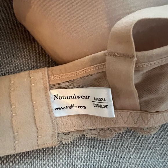 Mastectomy Bra - NATURALWEAR N4024 36C - Wire Free Nude NEW - Picture 11 of 11